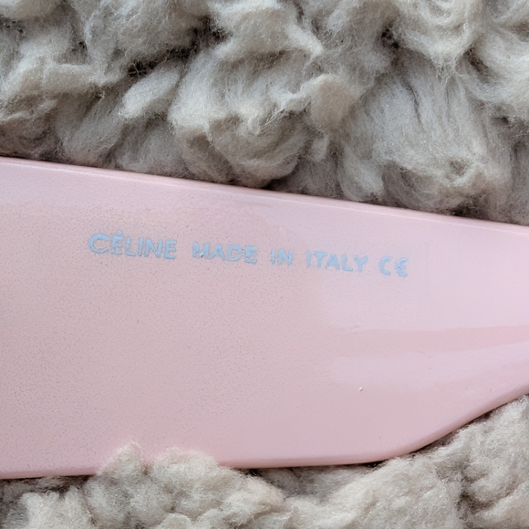 New Blush Pink Celine Sunglasses With Iconic Triomphes On Arms - Picture 3 of 5